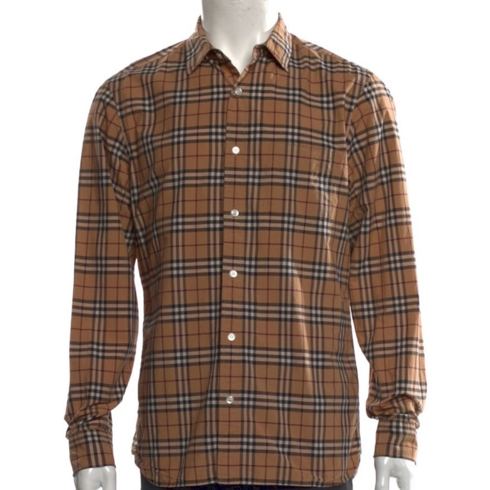 Burberry Plaid Button-Up Shirt